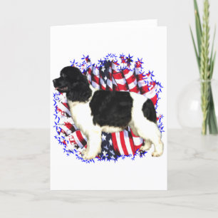 Newfoundland (landseer) Patriot Card