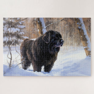 Newfoundland Let It Snow Christmas  Jigsaw Puzzle