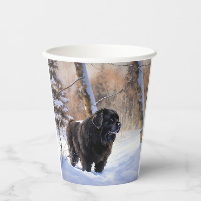 Newfoundland Let It Snow Christmas  Paper Cups (Front)
