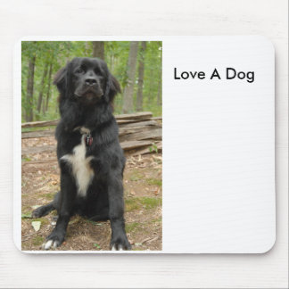 Newfoundland, Love A Dog Mouse Pad
