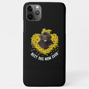 Newfoundland mom lovers sunflower dog gift iPhone 11 pro max case