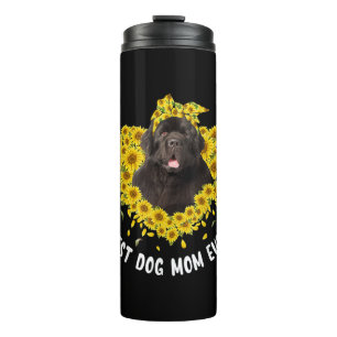 Newfoundland mom lovers   sunflower dog gift thermal tumbler