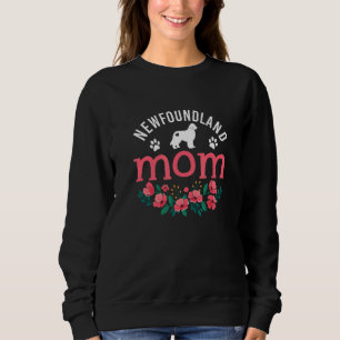 Newfoundland Mom Womens Cute Dog Owner Christmas Sweatshirt