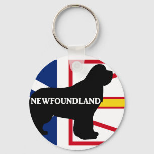 Newfoundland name silo on flag.png keychain