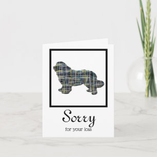 Newfoundland / Newfie Dog Pet Sympathy Card