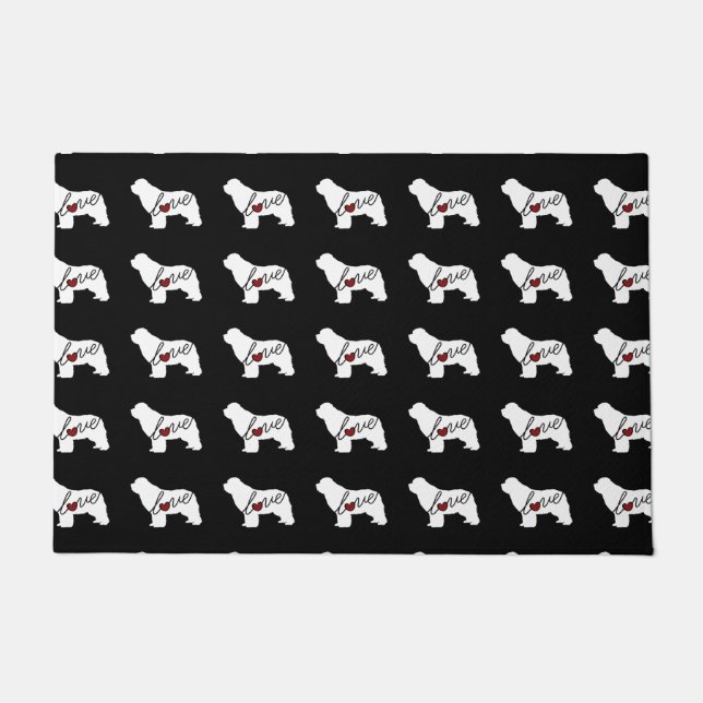 Newfoundland (Newfie) Love Doormat (Front)