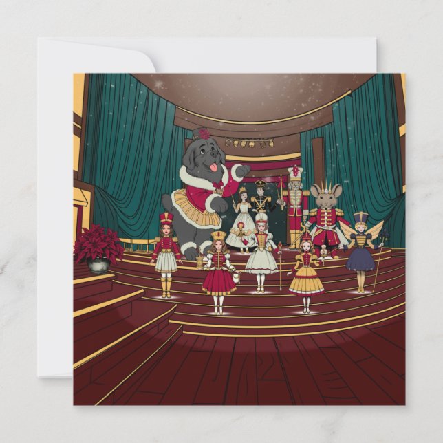 Newfoundland Nutcracker Holiday Card (Front)
