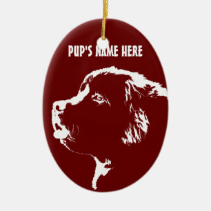 Newfoundland Ornament Personalized Dog Decoration