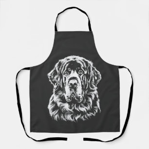 Newfoundland Portrait Minimalist Apparel Apron