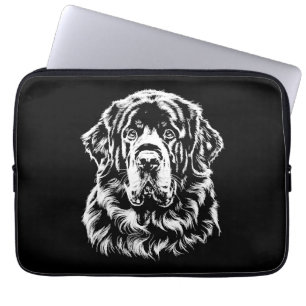 Newfoundland Portrait  Minimalist Apparel Laptop Sleeve