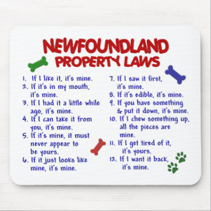 NEWFOUNDLAND Property Laws 2 Mouse Pad