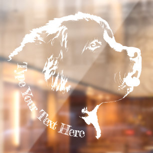Newfoundland Pup Decal Dog Lover Window Cling
