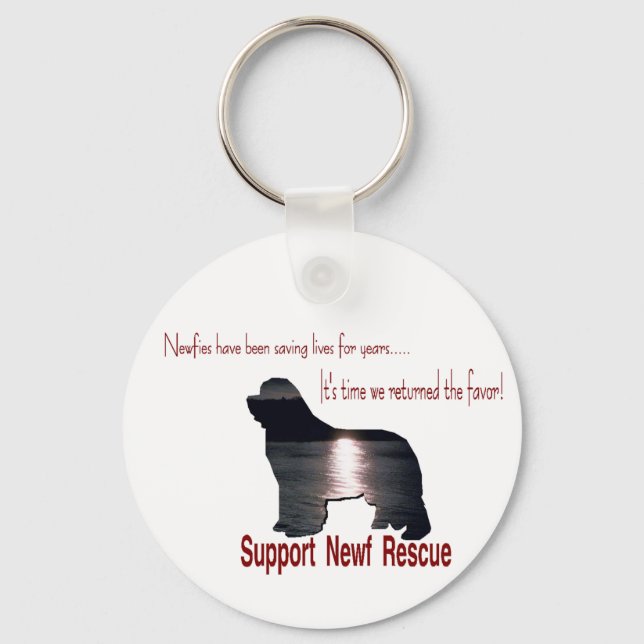 Newfoundland Rescue Keychain (Front)