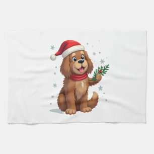 Newfoundland Santa Hat Kitchen Towel