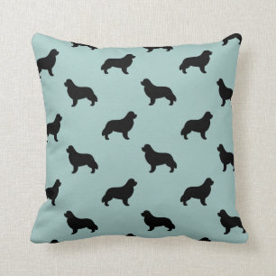 Newfoundland Silhouettes Pattern Throw Pillow