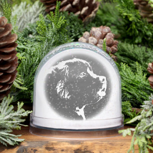 Newfoundland Snowglobe Custom Puppy Dog Snow Globe
