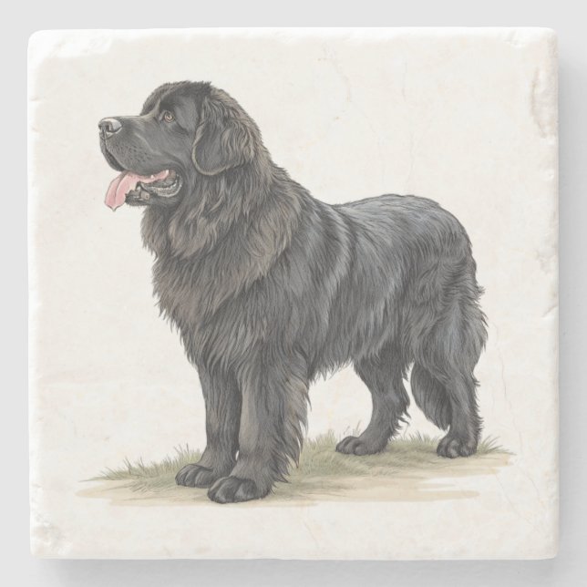 Newfoundland Stone Coaster (Front)