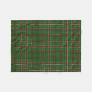 Newfoundland tartan cottage fleece throw blanket