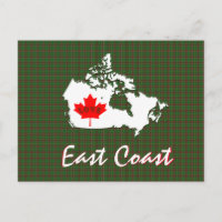 Newfoundland tartan Customize  East Coast postcard