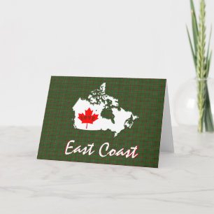 Newfoundland tartan Customize Love East Coast card
