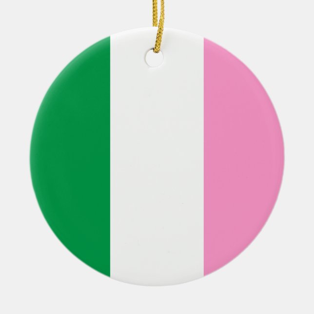 Newfoundland Tricolour flag (Canada) Ceramic Ornament (Front)