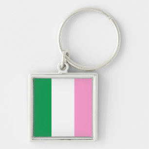 Newfoundland Tricolour flag (Canada) Keychain