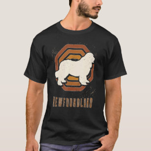 Newfoundland Vintage Retro Classic Dog Love T-Shirt