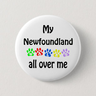 Newfoundland Walks Design 2 Inch Round Button