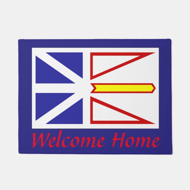 Newfoundland Welcome home Mat Canada  Mat Door Mat (Front)