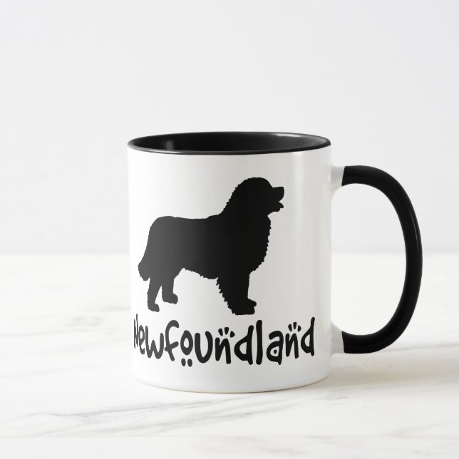 Newfoundland With Cool Text Mug (Right)