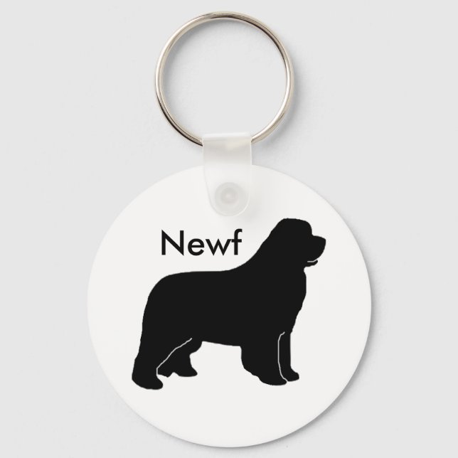 Newfy newf keychain (Front)