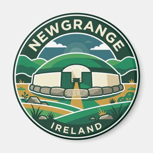 Newgrange Ireland Magnet (Front)