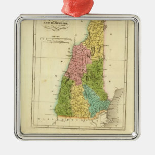 NewHampshire US Metal Ornament