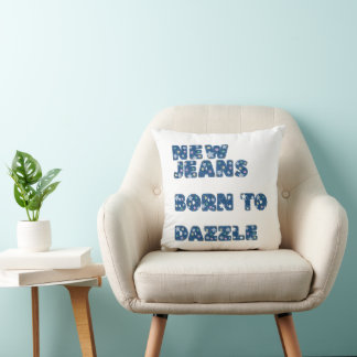 NewJeans Born to Dazzle Throw Pillow