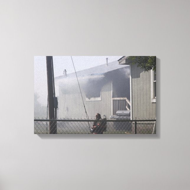 Newkirk Firefighter Canvas Print (Front)