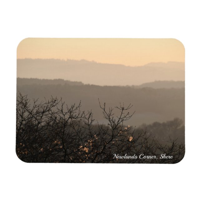 Newlands Corner, Shere Abstract Landscape Magnet (Horizontal)