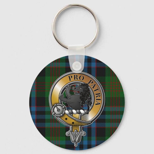 Newlands Tartan & Badge Keychain (Front)