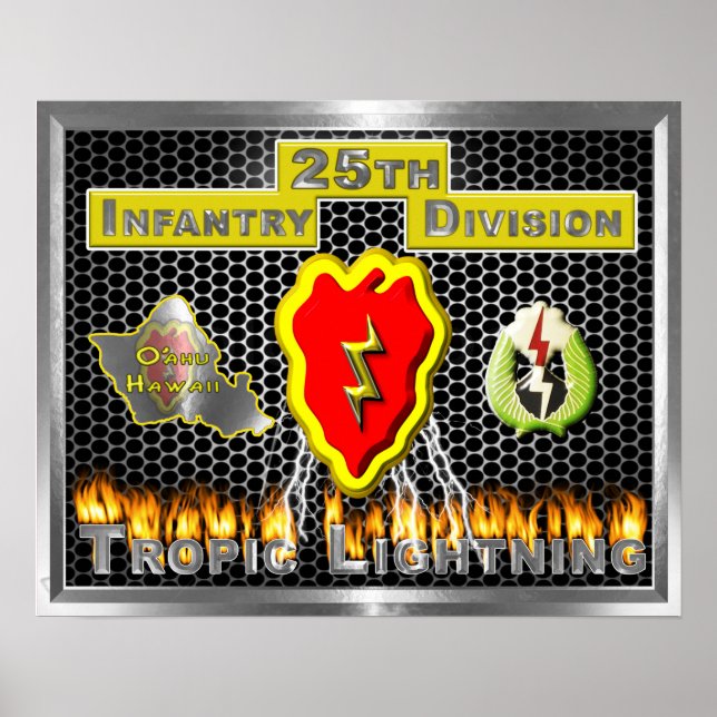 Newly Designed 25th Infantry Division Poster (Front)