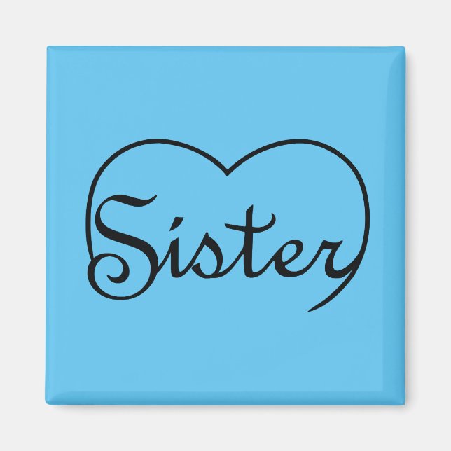 Newly designed Sister Heart Magnet (Front)
