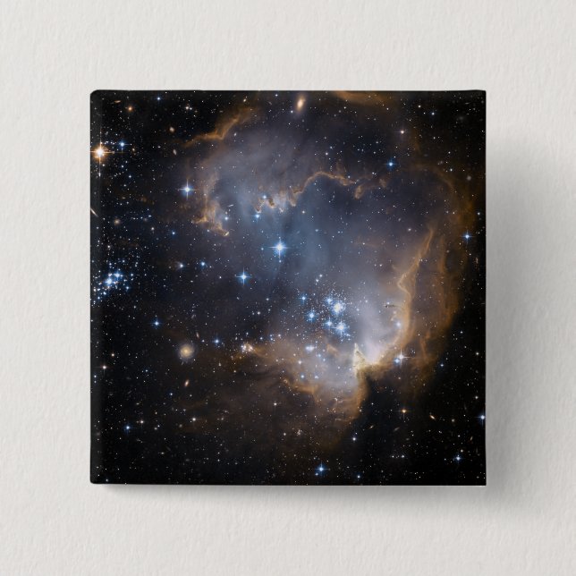 Newly formed stars 2 inch square button (Front)