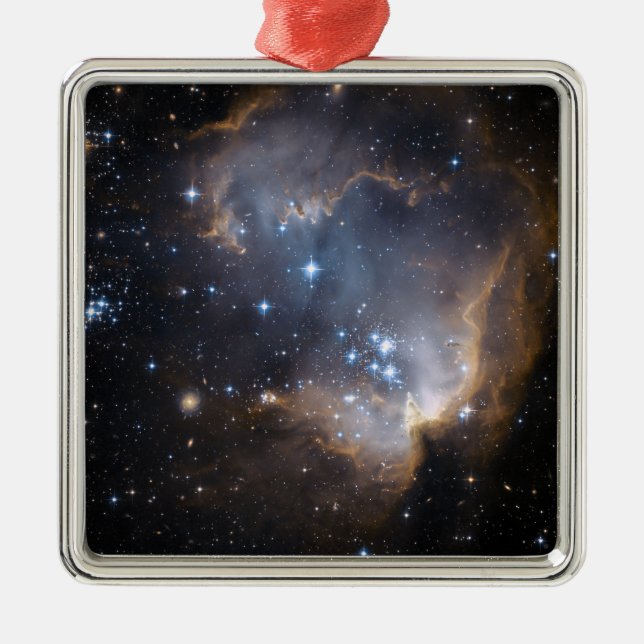 Newly formed stars metal ornament (Front)