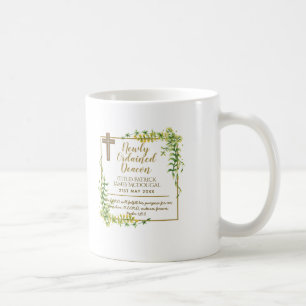 Newly Ordained Deacon Gift Scripture Verse Custom Coffee Mug