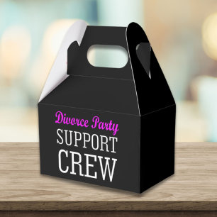 newly single break up support crew divorce party favor box