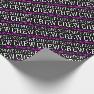 newly single break up support crew divorce party wrapping paper