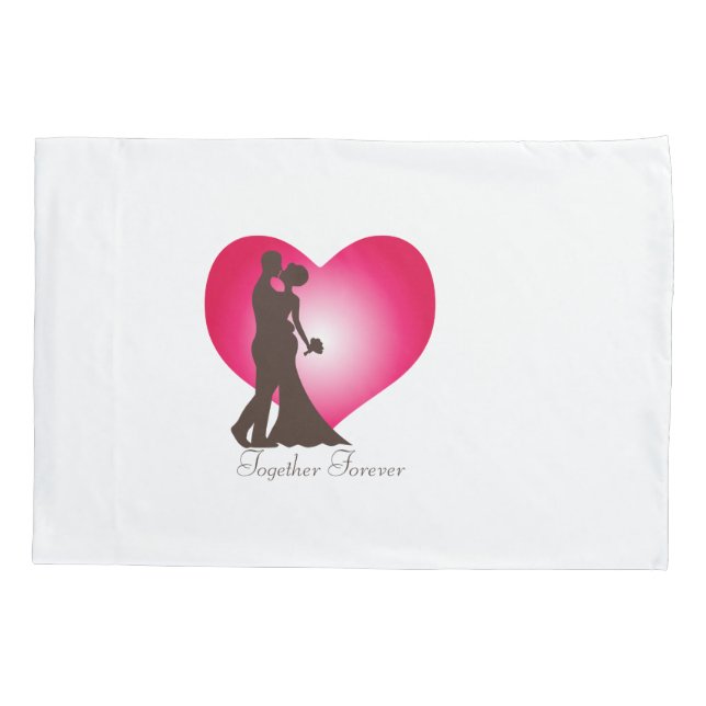 Newly wedded couple pillowcase (Back)