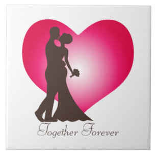 Newly wedded couple tile