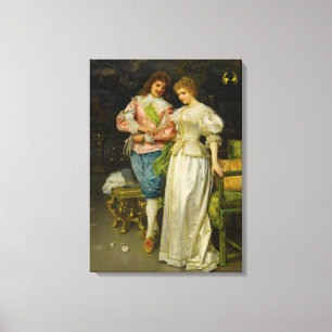 Newlywed Bride and Groom (Wedding and Marriage) Canvas Print