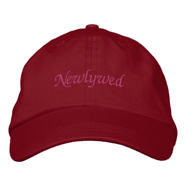 Newlywed Bride  Embroidered Hat (Front)
