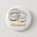 Newlywed Button<br><div class="desc">Newlywed button,  nice little item for the couple to wear on their honeymoon.  Check out my other items in the Wedding Ring Series.</div>