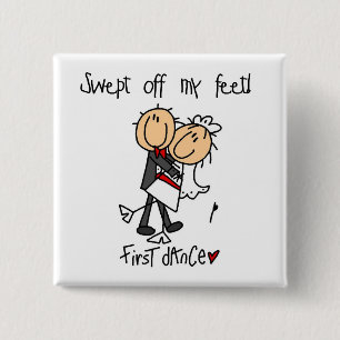 Newlywed First Dance Tshirts and Gifts 2 Inch Square Button